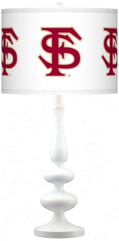 Florida State University Gloss White Table Lamp (n5729-y3331)