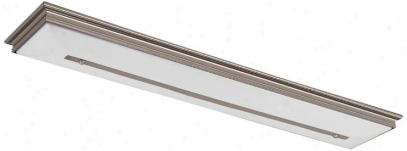 Fontane 49 1/4" Wide Nickel Fluorescent Ceiling Light (w8052)