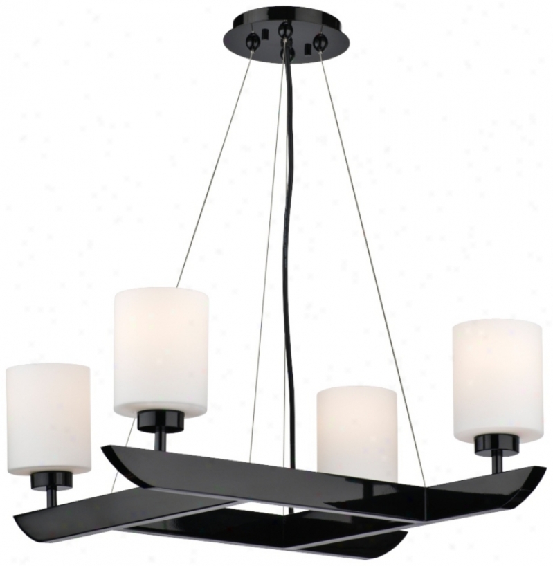 Forecast Attitude 27 1/2" Wide Gloss Black Chandelier (v3700)