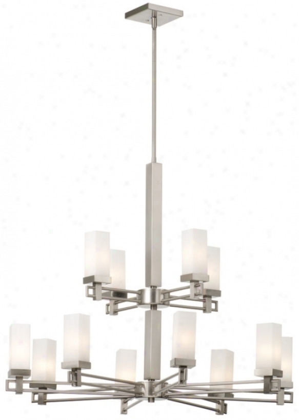 Forecast Casa Satin Nickel Two-tier Contemporary Chandelier (g8947)