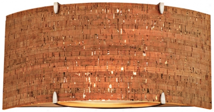 Forecast Edge Bow Cork Wall Sconce (g4972)