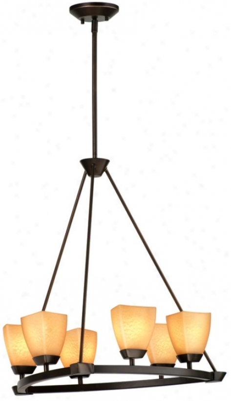 Forecast Evn 22" Wide Bronze 6-light Chandelier (g8930)