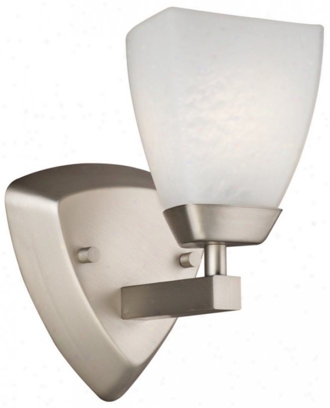 Forecast Evan Collection 8" High Nickel Wall Sconce (g5692)