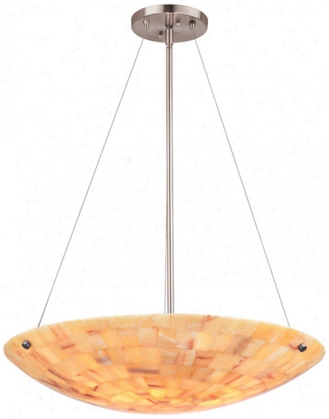 Forecast Hudson 18" Wide Onyx Inlaid Pendant Light (r9846)