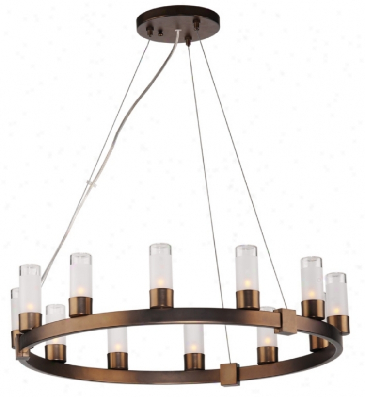 Forecast Revolution Bronze Round 12-light Chandelier (85768)