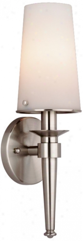 Forecast Torch Coplection 14 1/2" Satin Nickel Wall Sconce (g4998)