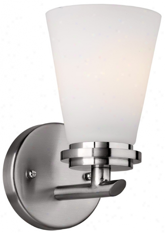 Forecast Town And Country Collrction 8" Nickel Wall Sconce (91867)