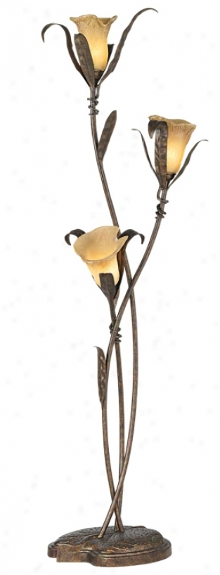 Franklin Iron Works&#174; Intertwined Lilies Flopr Lamp (02350)