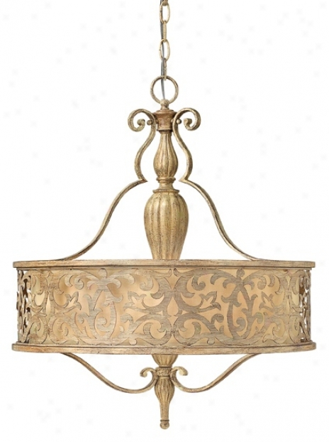 Fredrick Ramond Carabel 3-light 21" Champagne Chandelier (u7798)