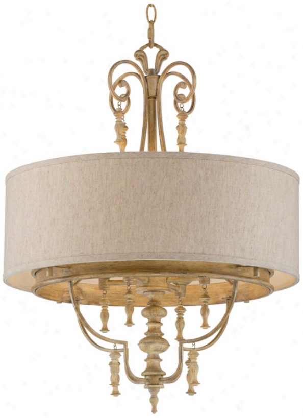 French White 20" Wide 6-light  Appendix Light (w2931)