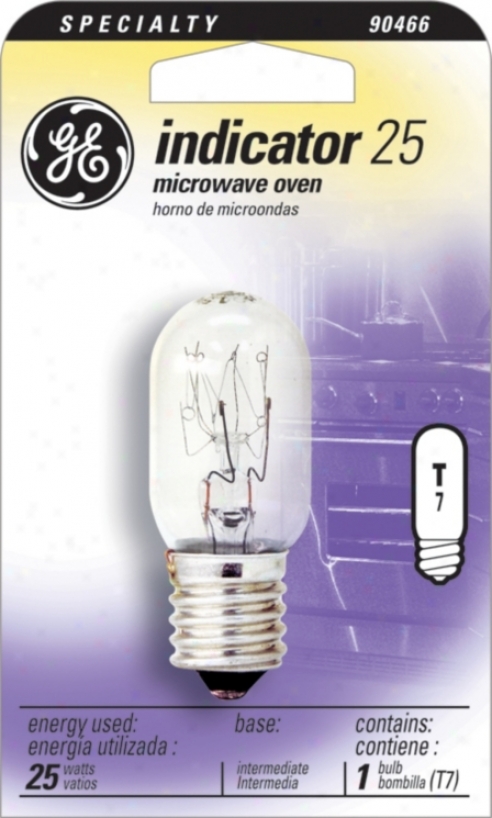 Ge 25 Watt T-8 Microwave Oven Light Bulb (90466)