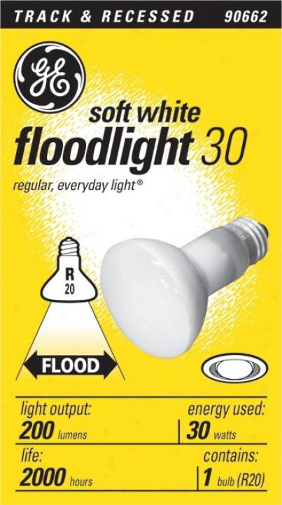 Ge 30-watt R-20 Reflector Light Bulb (90662)