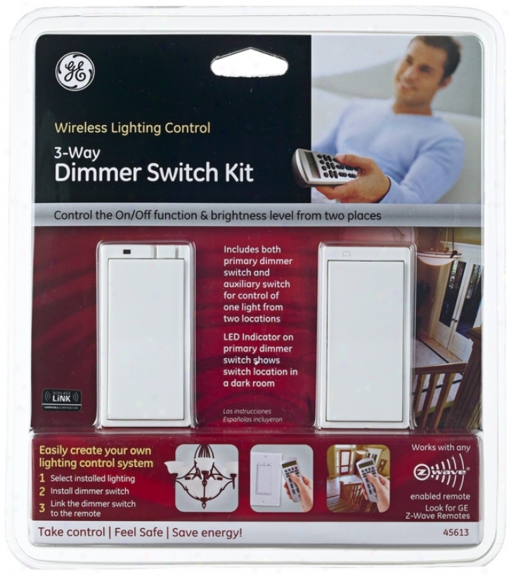 Ge Wireless Lightjng Control 3-way Dimmer (p0521)