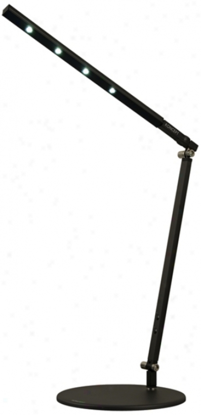 Gen 2 I-bar Metallix Black Daylight Mini Led Desk Lamp (k9454)