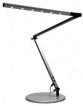 Gen 2 Z Bar Silver Finish Warm Light Led Desk Lamp (k9435)