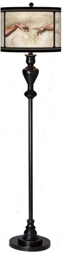 Genesis Giclee Glow Black Bronze Floor Lamp (w9956-x2896)