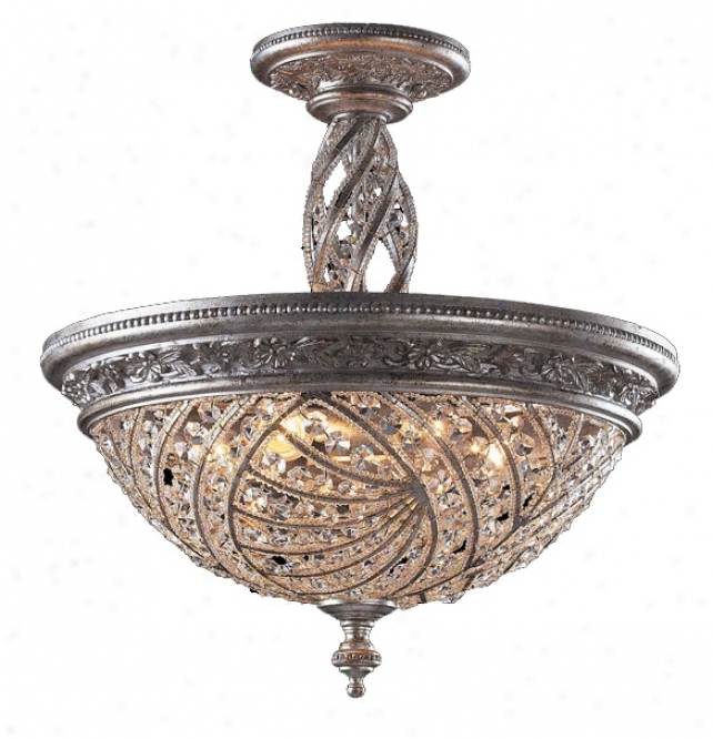 Genoese Collection Sunset Silver 20" Remote Ceiling Light (00250)