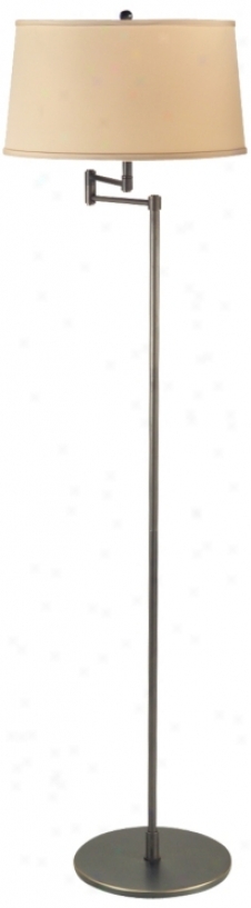 Geoffrey Mission Bronze Swing Arm Floor Lamp (u9395)