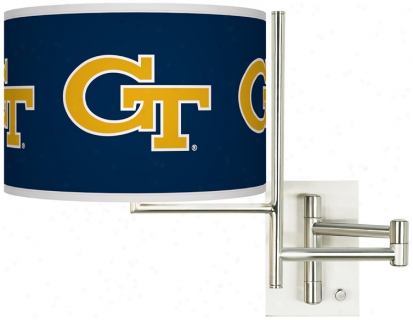 Georgia Tech Steel Swing Arm Wall Light (k1148-y4719)