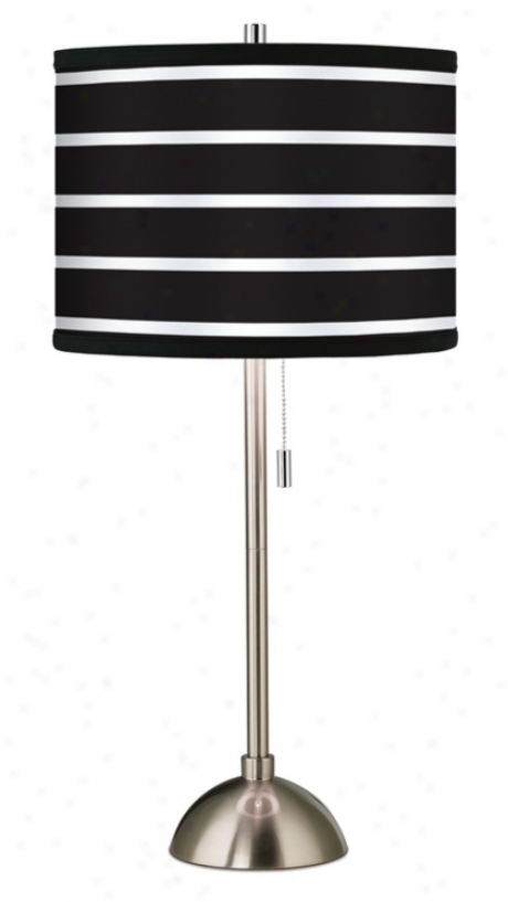 Giclee Bold BlackS tripe Table Lamp (60757-23071)