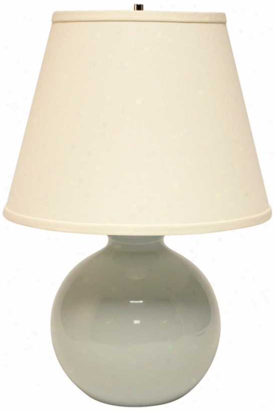 Haeger Potteries Mist Bristol Bottle Ceramic Table Lamp (p1773)