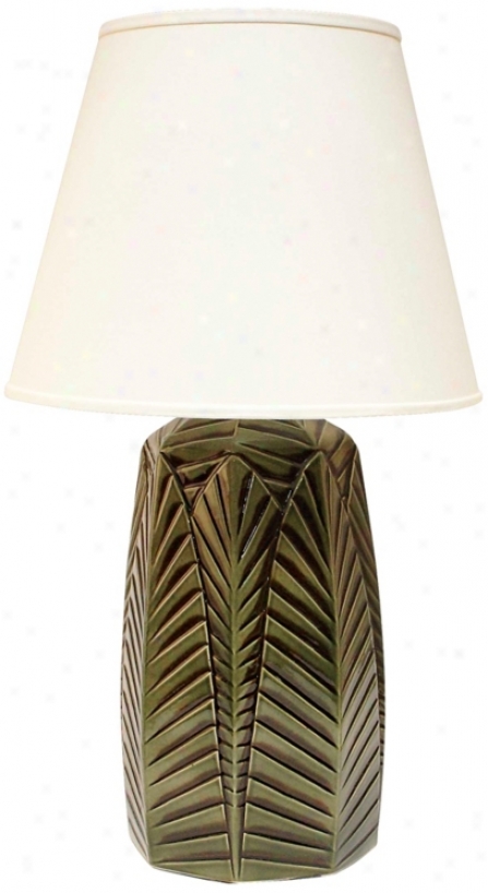 Haeger Potteries Handle Grove Ceramic Table Lamp (p1789)