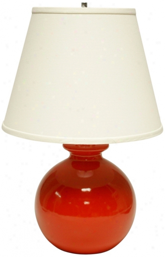 Haegrr Potteries Red Bristol Bottle Ceramic Table Lamp (u4967)