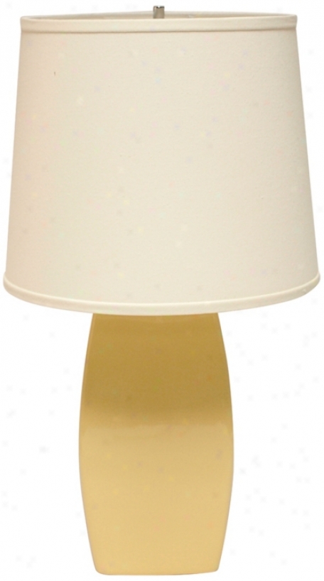 Haegger Potteries Saffron Ceramic Soft Rectangle Table Lamp (p1882)