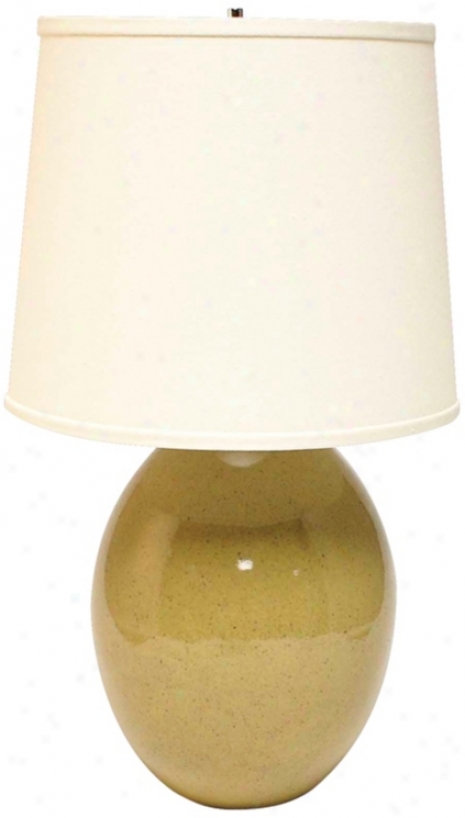 Haeger Potteries Sage Ceramic Urge Tagle Lamp (p1922)