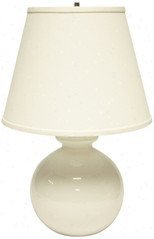 Haeger Potteries White Bristol Bottle Ceramic Table Lamp (u4971)