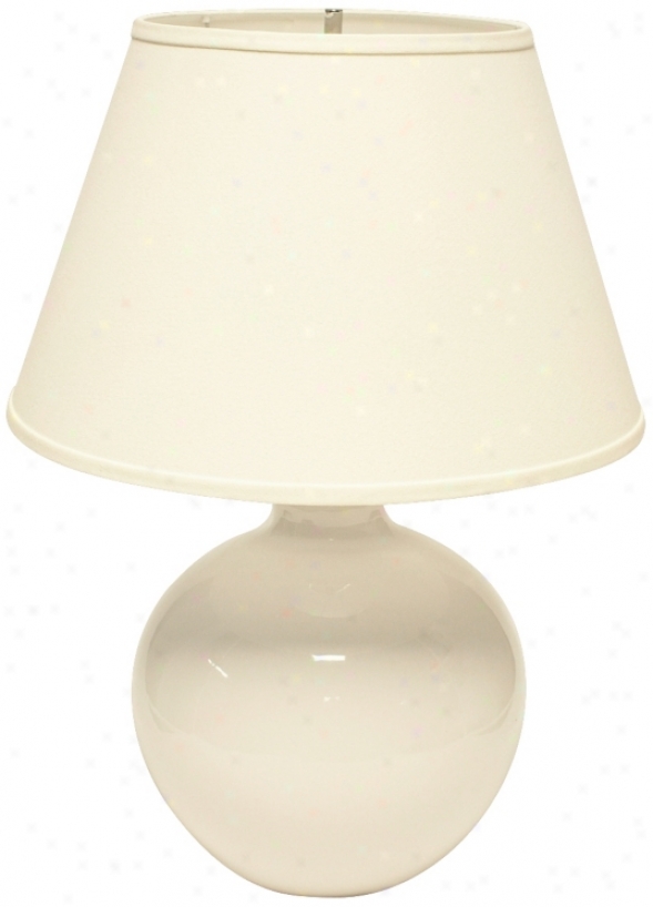 Haeger Potteries Pure Bristol Large Ceramic Table Lamp (u5011)