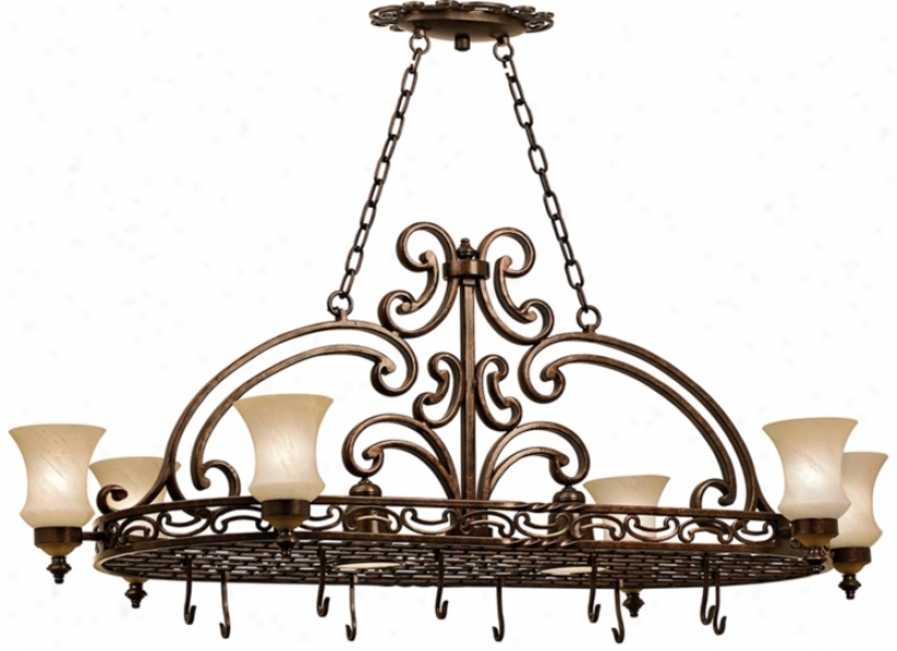 Hamilton Six Light Pot Rack Chandelier (g8643)