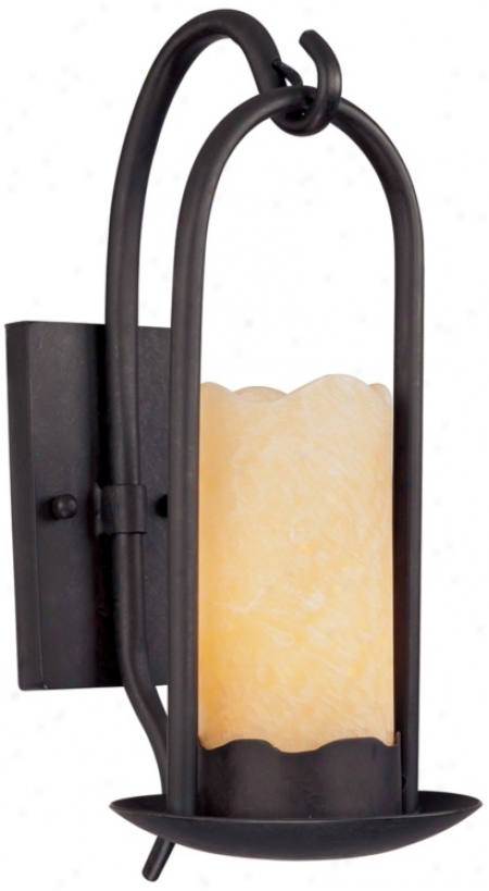 Hamging Onyx Faux Candle Wall Sconce (51685)