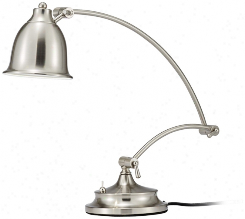 Harbinger Satin Steel Led Desk Lamp (u9136)