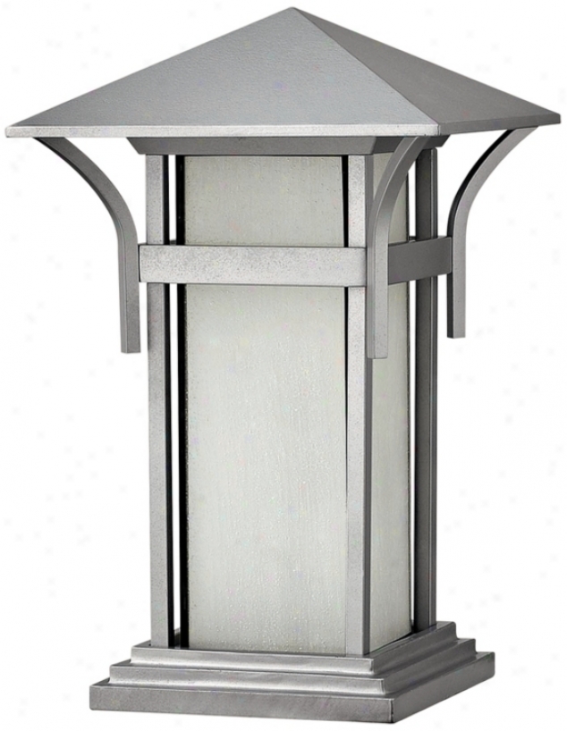 Harbor Collection Titanium 17" High Oitdoor Pier Mount Light (k0775)