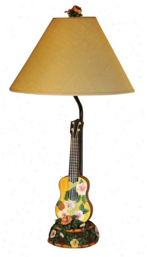 Hawaiian Ukulele Tavle Lamp (f6348)