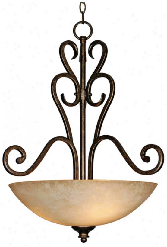 Heartwood Burnt Sienna 21 3/4" Wide Pendant Chandelier (t1508)