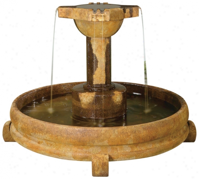 H3nri Studio Overrun Cross Garden Fountain (99364)