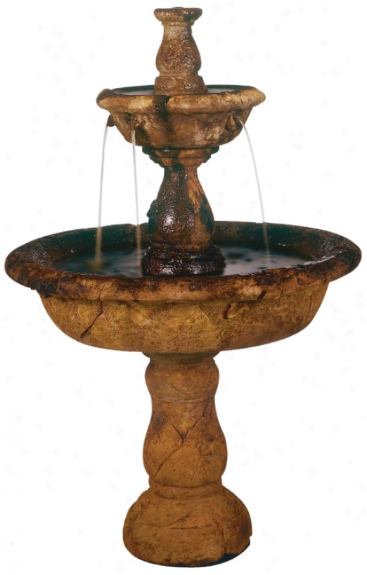 Henri Studio Small Tazza Tier Garden Fountain (96917)