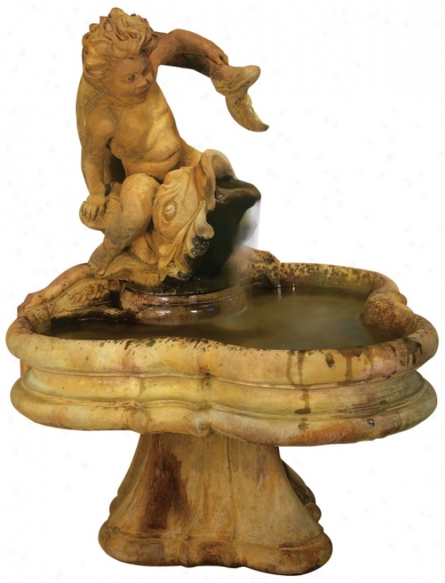 Henri Studio Vitalius Cast Stone Outdoor Fountain (95321)