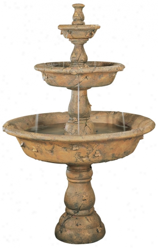 Henri Studios Triple Tazza Tier Garden Fountain (96941)