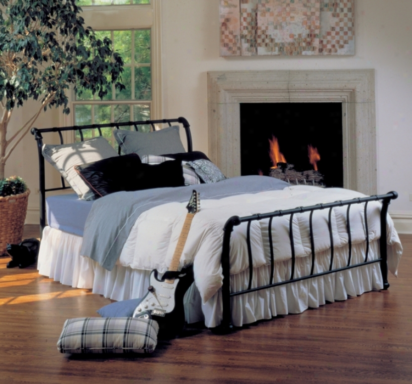 Hillsdale Janis Textured Black Bed (queen) (t4259)