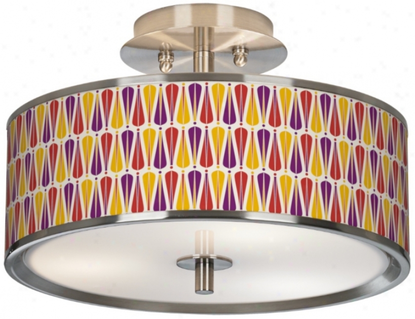 Hinder Giclee Glow 14" Wide Ceiling Light (t6396-y2787)