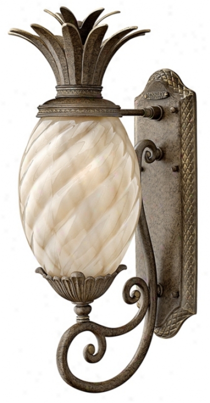 Hinkley Hawaiian Plantation 22" Violent Outdoor Wall Light (f8619)