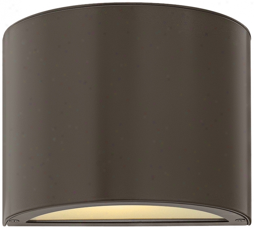 Hinkley Luna Down 9" Wide Bronze Outdoor Wall Light (v6070)