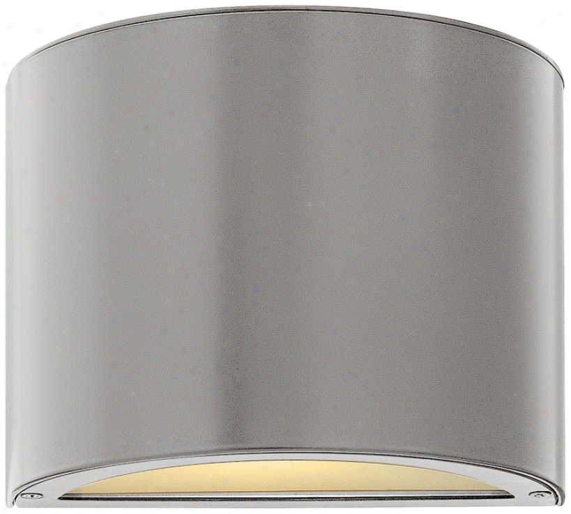 Hinkley Luna Up-down 9" Wide Titanium Outdoor Wall Light (v6063)