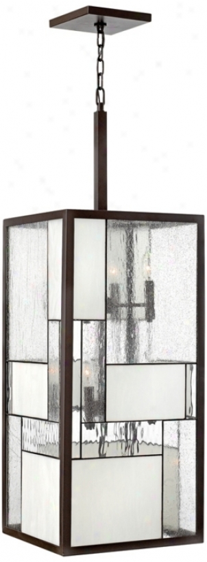 Hinklley Mondrian 12-light 42" High Bronze Pendant Light (v3854)