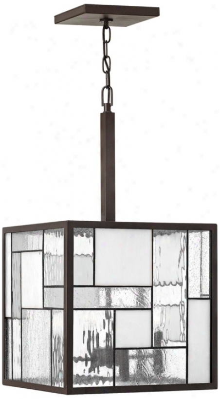 Hinkley Mondrian 4-light 14" Wide Bronze Pendant Ligh5 (v3864)