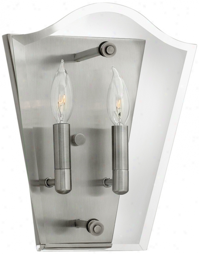 Hinkley Wingate 12" High Antique Nickel Wall Sconce (w9230)