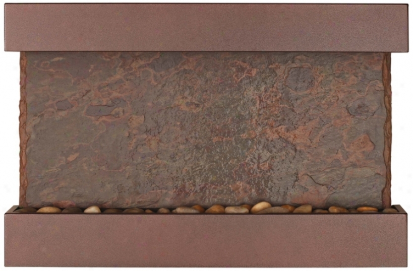 Horizon Falls Medium Coppervein Indoor Wall Fountain (t1801)